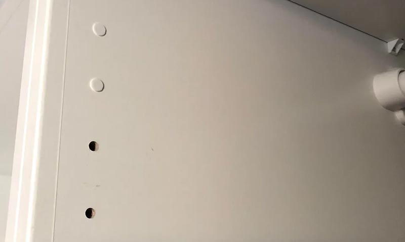 Wardrobe hole cover
