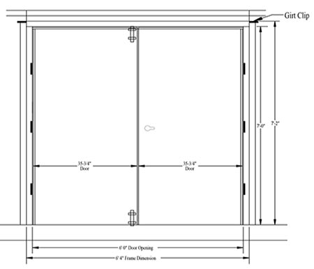 measure door opening size