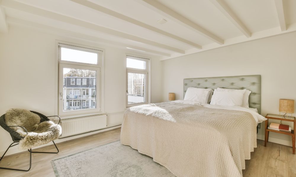Textured Decorative Wall in the Master Bedroom