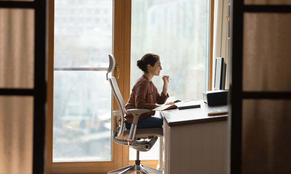 Working in the office