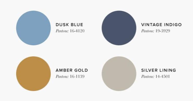 Warm neutral soft blue and green open-plan living room palette