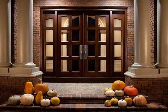 Traditional style wood door