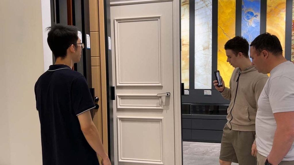 Visiting the windows and doors showroom