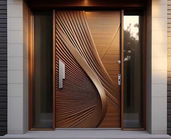 solid wood door