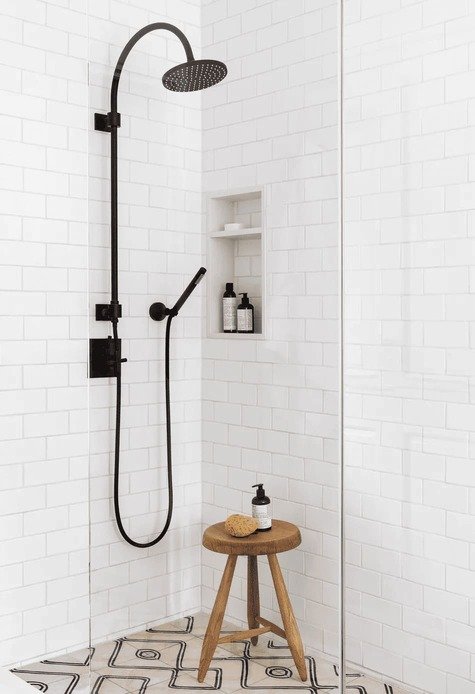 shower head in bathroom