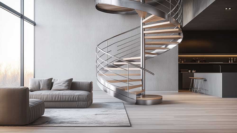 Modern spiral staircase design