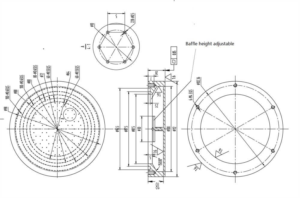 Shower head design drawing