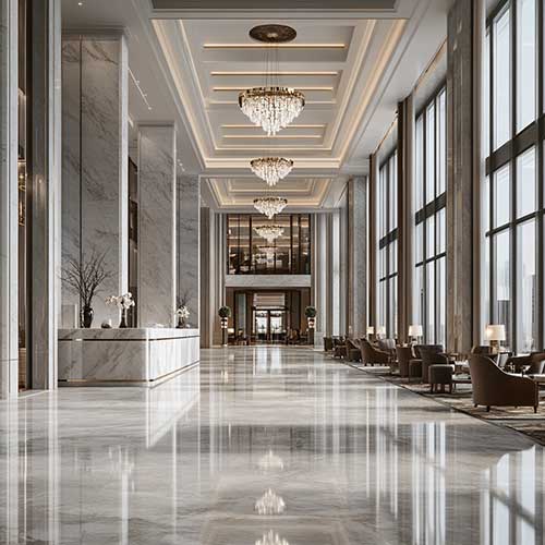 Marble in hotel design