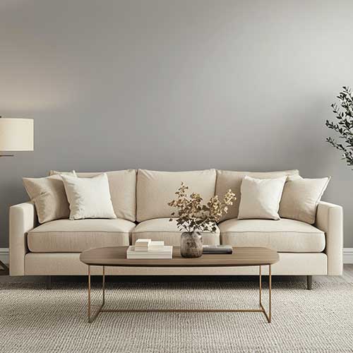 Beige sofa