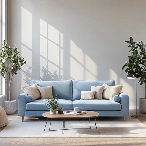 Blue sofa