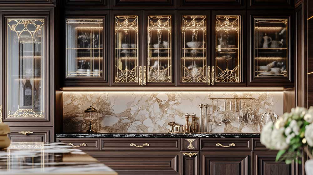 Classic luxury custom kitchen cabinet