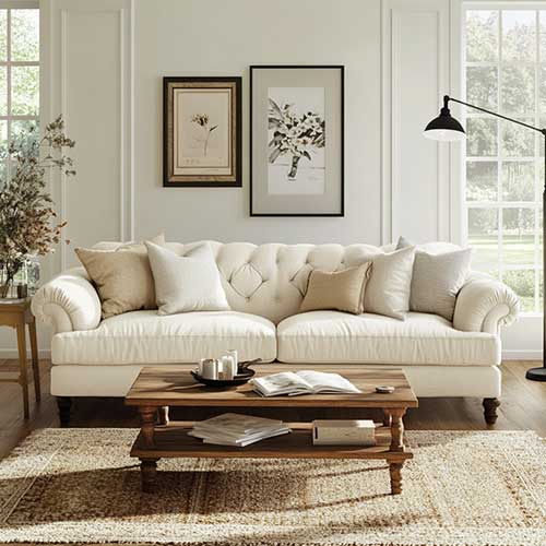 Cream Sofa