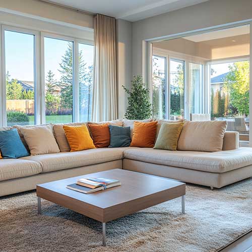 L shaped sofa