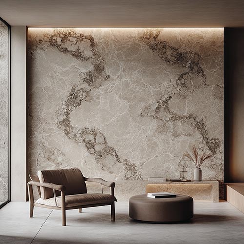 Quartz feature wall design