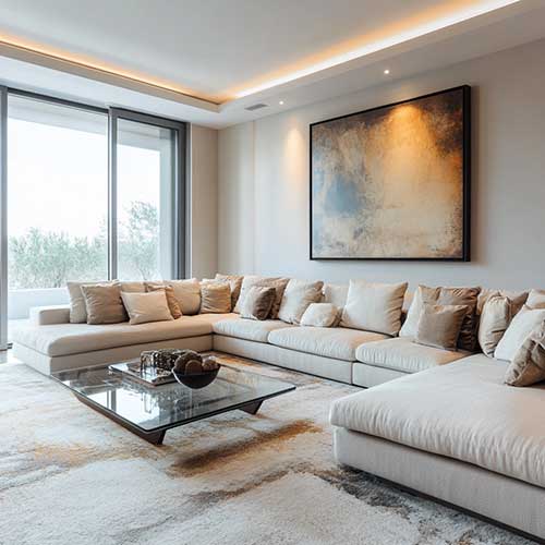 U shaped sofa