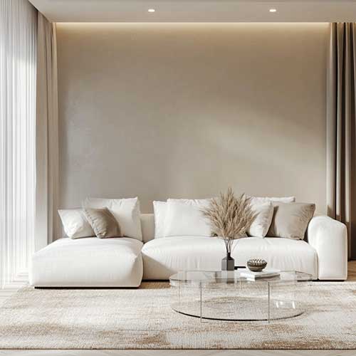 White sofa