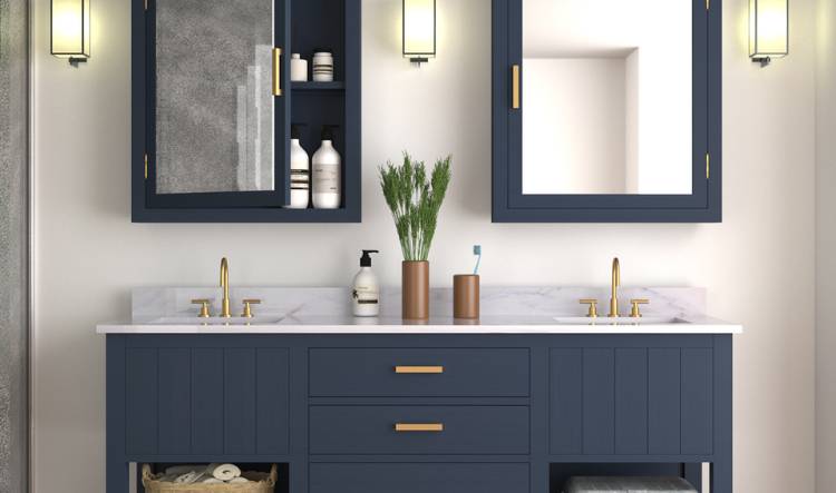 Bathroom Vanity with Dual Sinks