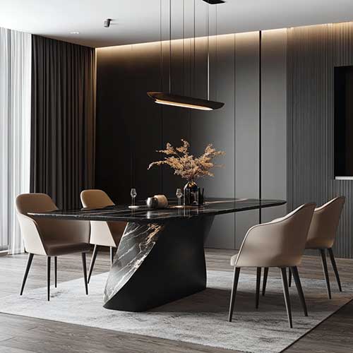 Black Dining Table