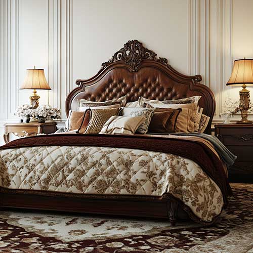 Classic style bedroom bed