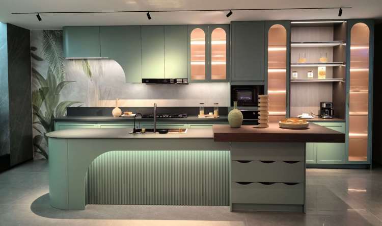 Curved Contemporary Cabinets