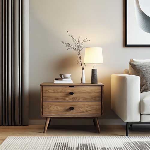 Drawer end table
