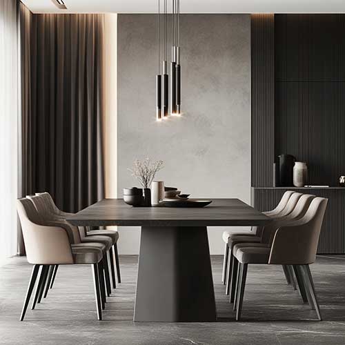 Gray Dining Table