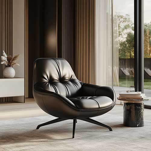 Leather chair in China