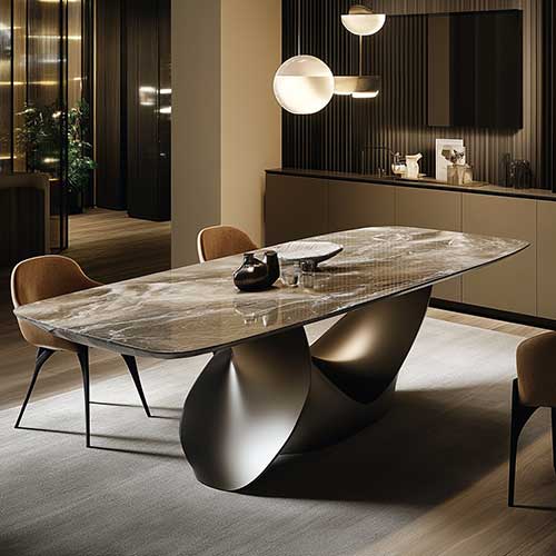 Marble dining table