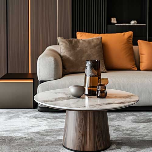 Marble end table