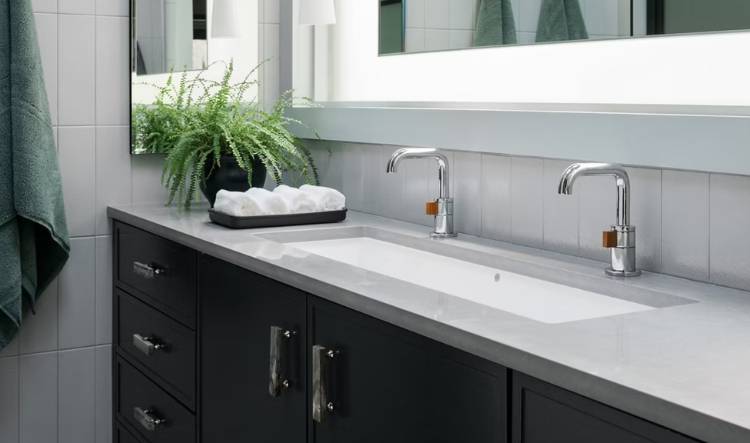 Marble or Quartz Top Bathroom Vanity (Luxury Finish)
