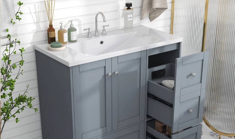 Single-Top Bathroom Vanity for Compact Spaces​