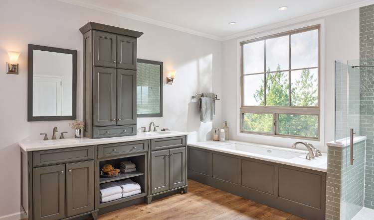 Wall-to-Wall Bathroom Vanity(Custom Fit)