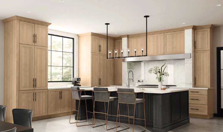 White Oak Contemporary Cabinets