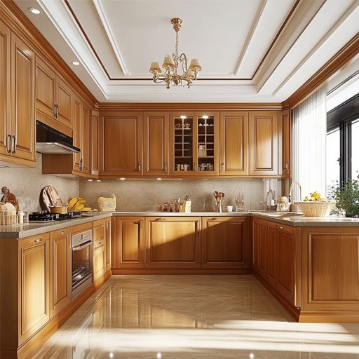 Wood Kitchen Cabinet From China