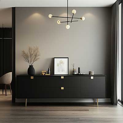Black sideboard design