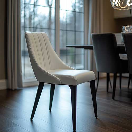 Modern black dining chair design