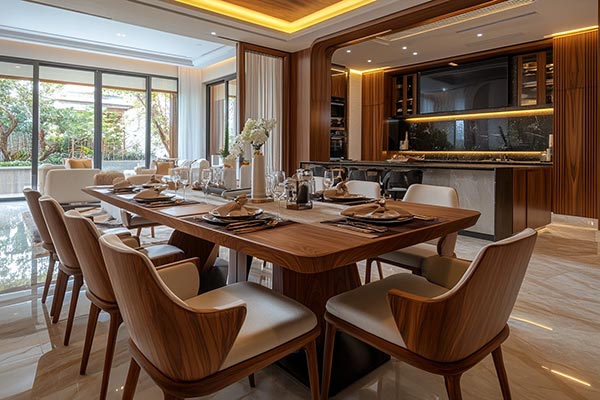 Custom Wood Chairs for villa project