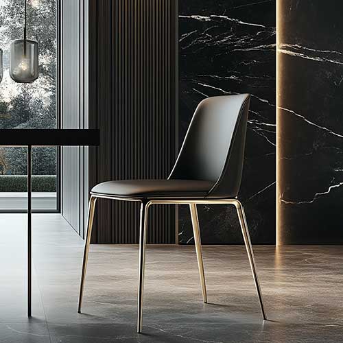 Metal dining chair