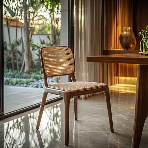 Rattan dining chair deisgn