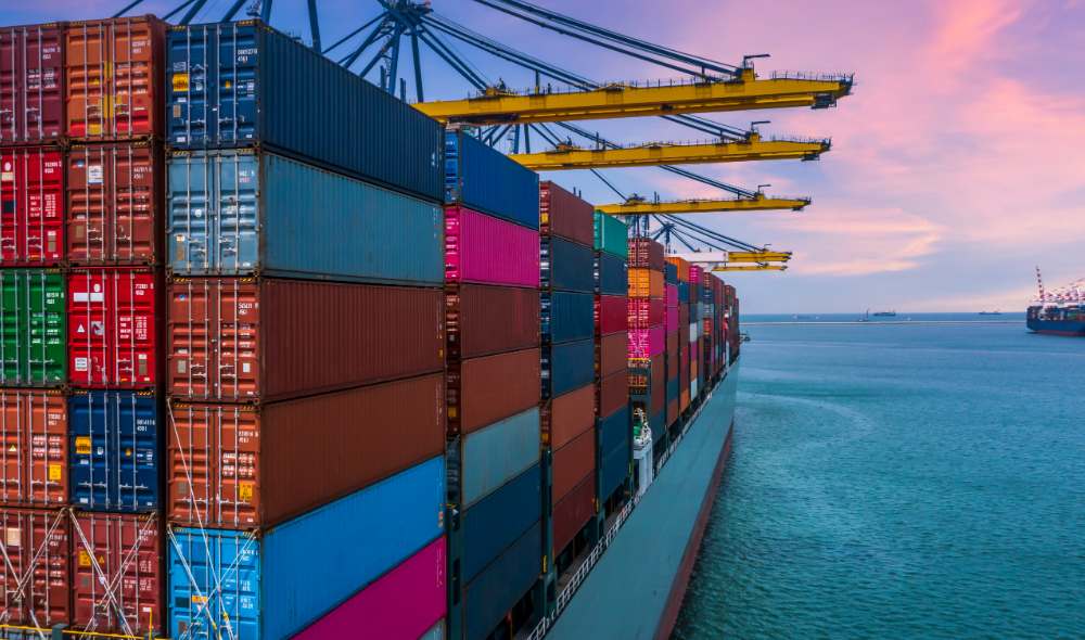 Containers prepared for international FCL and LCL shipping