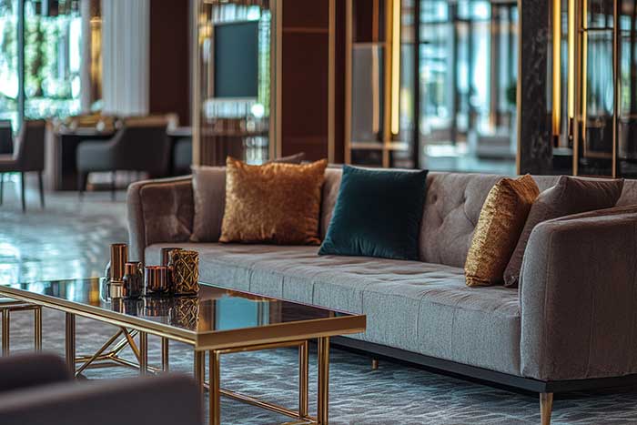 Metal Parts of hotel furniture