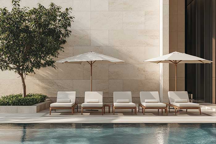 Five-star Hotel Pool Area
