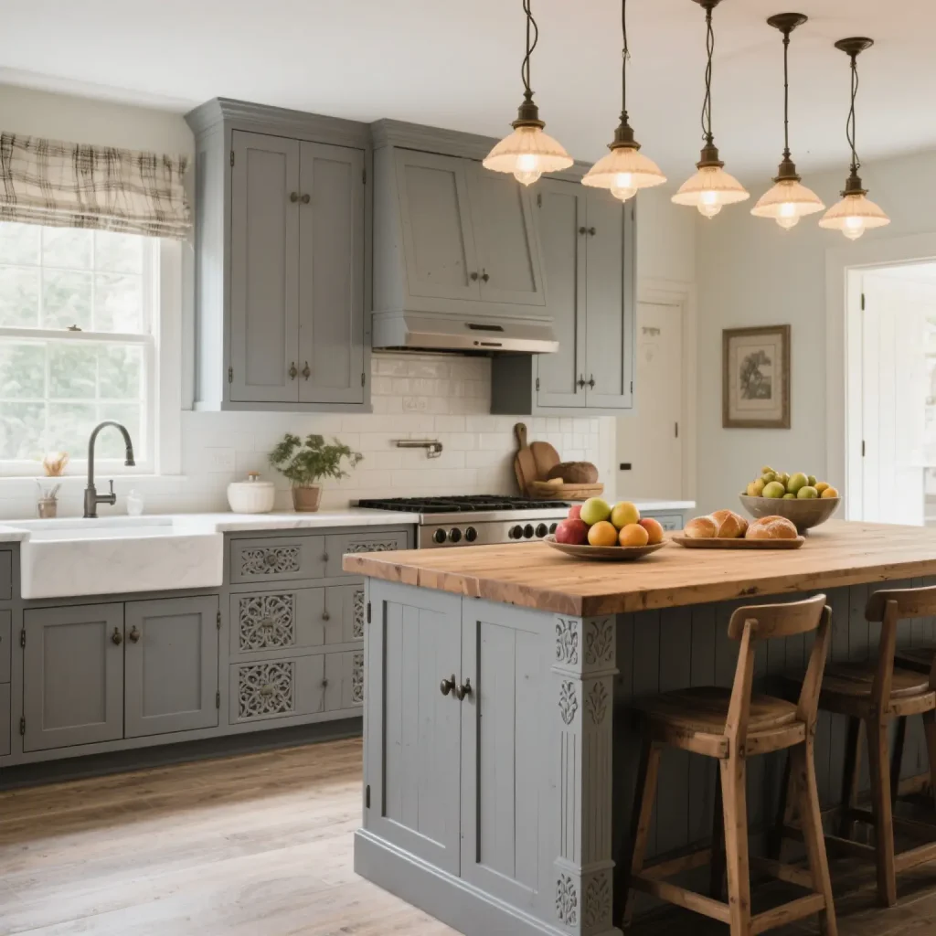 Gray Kitchen Cabinet From China