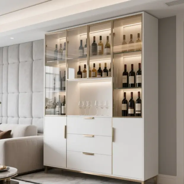 White Bar Cabinet From China
