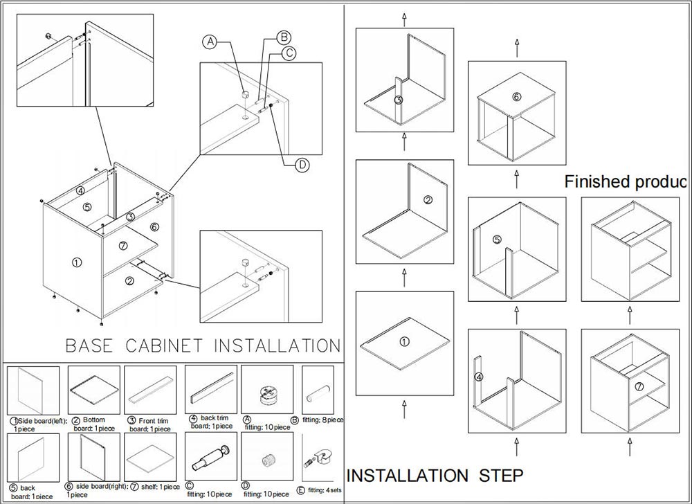 base cabinets installation