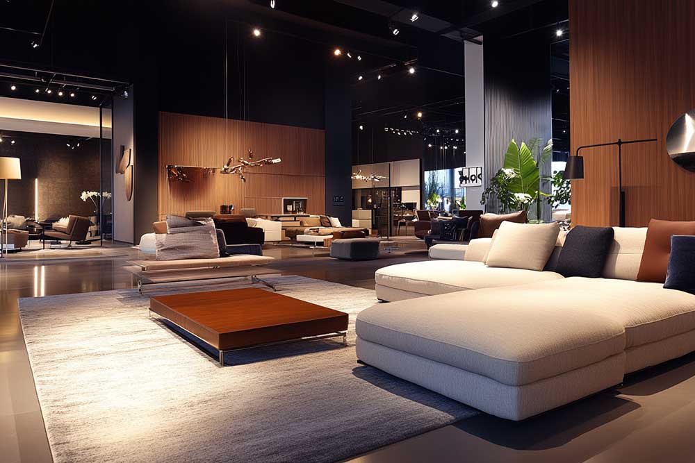 Luxury modern furniture showroom