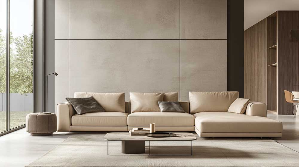Perfect Proportions Leather Sofa