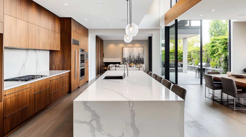 Taj marble for countertop backsplash