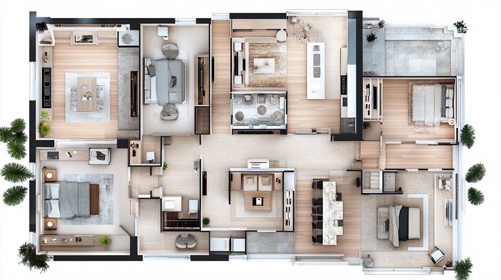Whole house furniture customization