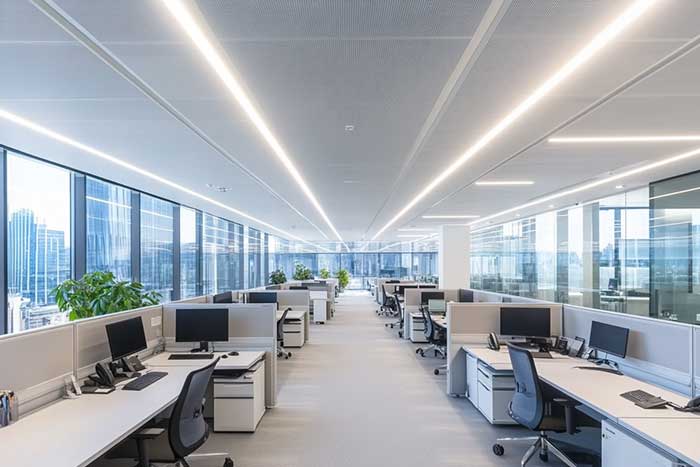 Ceiling lamp for open office